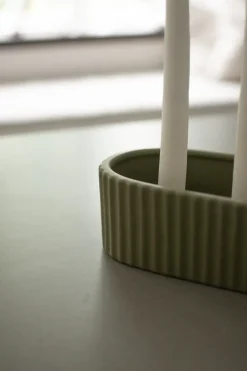 Online DBKD Candelabro Stripe 30 cm, Verde