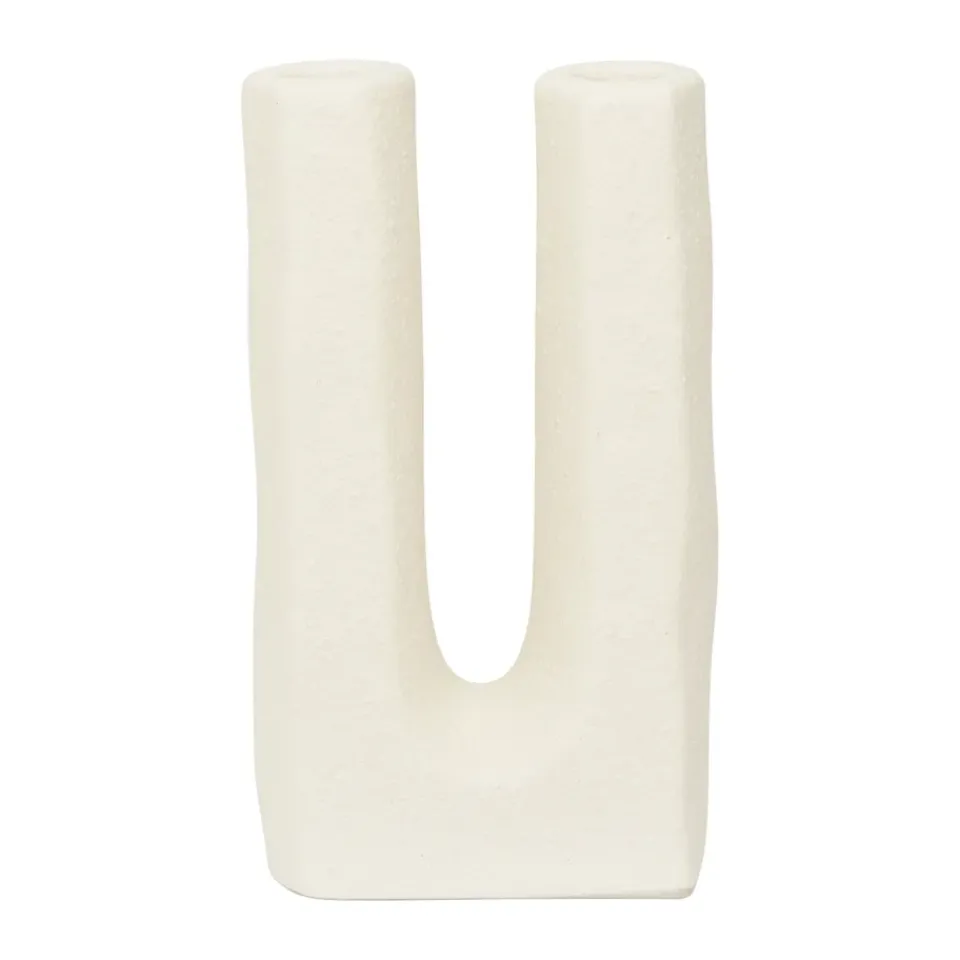 URBAN NATURE CULTURE Candelabro Tomas 11cm, Off white Blanco