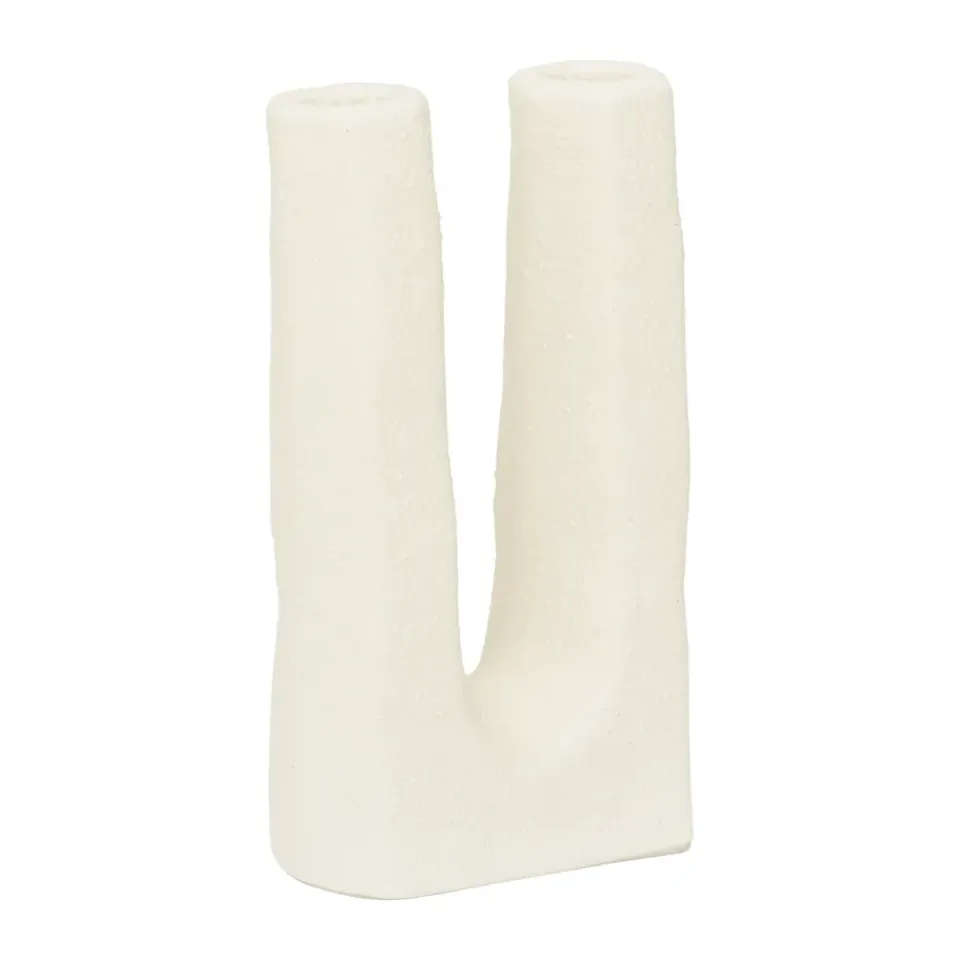 URBAN NATURE CULTURE Candelabro Tomas 11cm, Off white Blanco