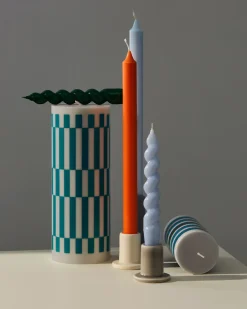 Online HAY Candelabro Tube 5 cm, Off-white Blanco