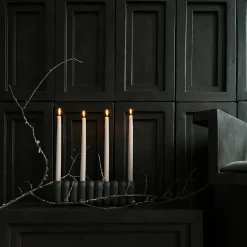 Discount 101 Copenhagen Candelabro Tube Coffee, 11x35 cm Negro