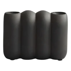 Discount 101 Copenhagen Candelabro Tube Coffee, 11x14,5 cm Negro