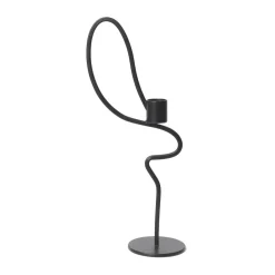 Online Ferm Living Candelabro Valse high, Negro