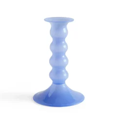 Clearance HAY Candelabro Wavy mediano 14 cm, Jade light blue Azul