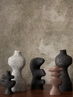 New Ferm Living Candelabro Yara small, Hierro rústico Gris