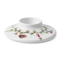 Sale Kähler Canelabro para vela gruesa Hammershøi Christmas Ø13 cm, Blanco