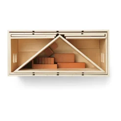 Outlet Ferm Living Casa de muñecas plegable Toro, Natural Beige