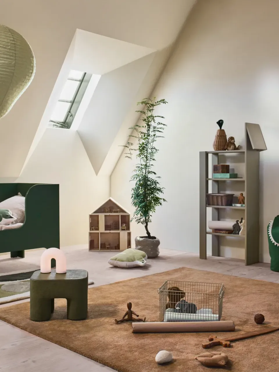 Outlet Ferm Living Casa de muñecas plegable Toro, Natural Beige