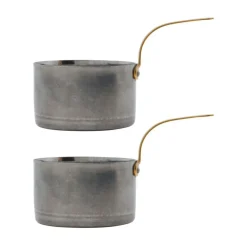 Online Nicolas Vahé Cazo mini Presentation Ø10 cm set de 2, Silverfinish Plateado