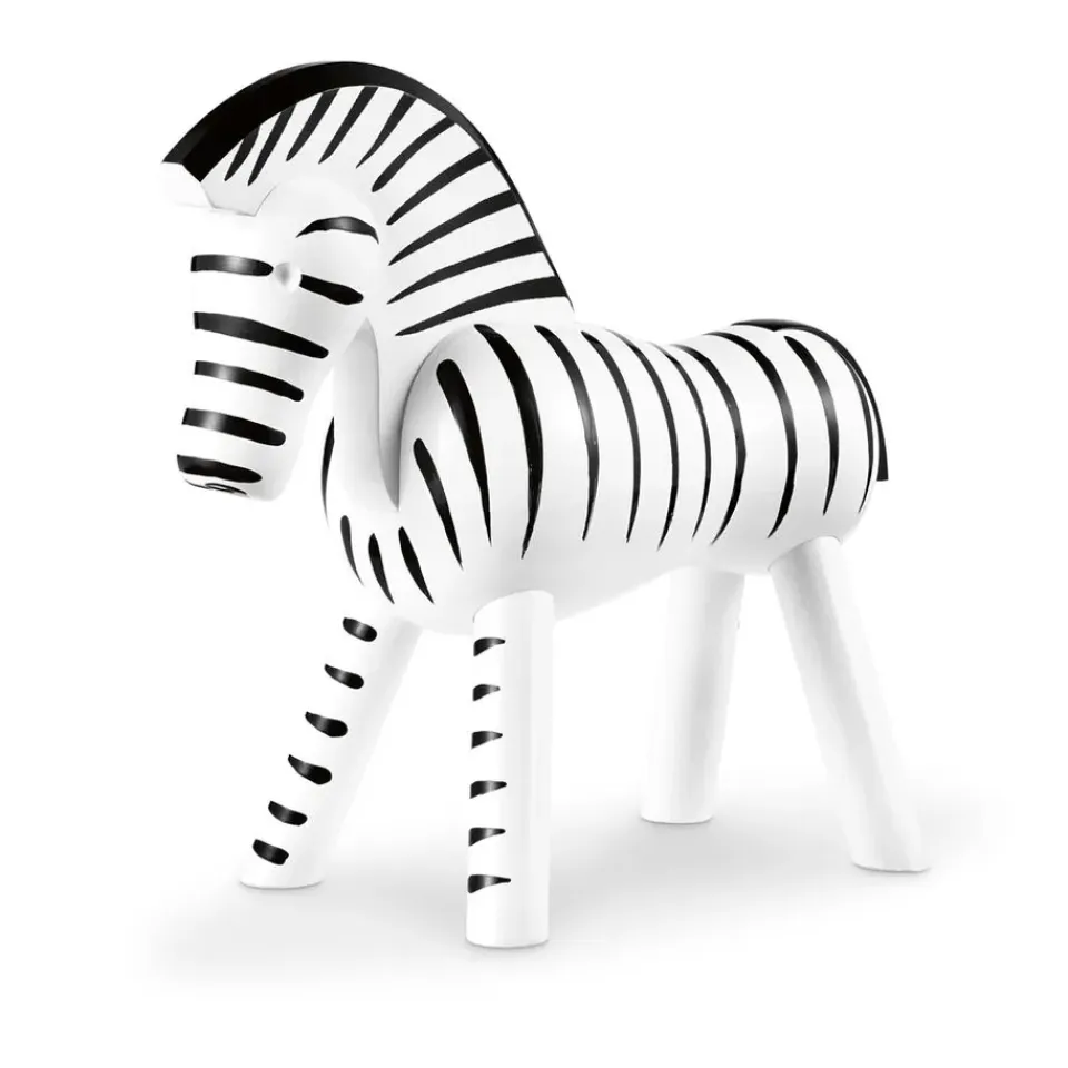 Kay Bojesen Denmark Cebra de madera, negro-blanco Marrón