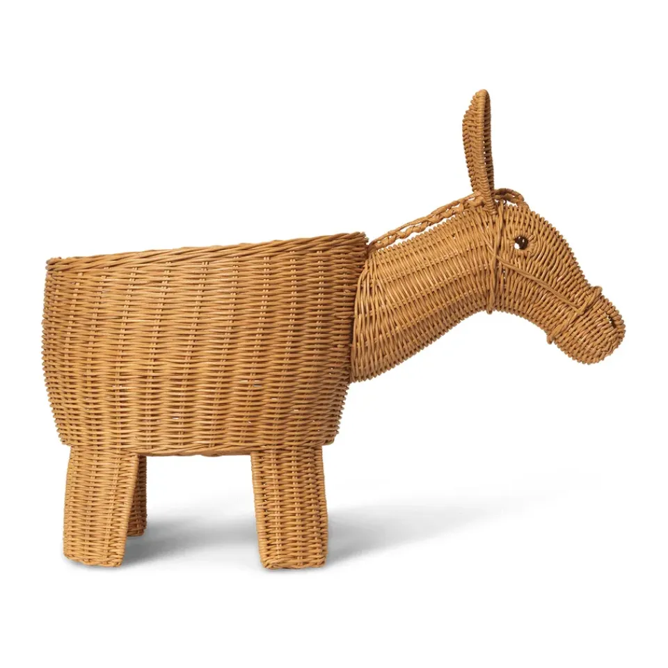 New Ferm Living Cesta almacenaje Donkey 49x35x66 cm, Natural Beige