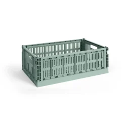 New HAY Cesta Colour Crate L 34,5x53 cm, Sage green Verde