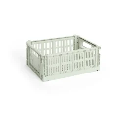 Best HAY Cesta Colour Crate M 26,5x34,5 cm, Mint Verde