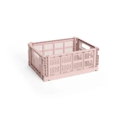 HAY Cesta Colour Crate M 26,5x34,5 cm, Blush Rosa