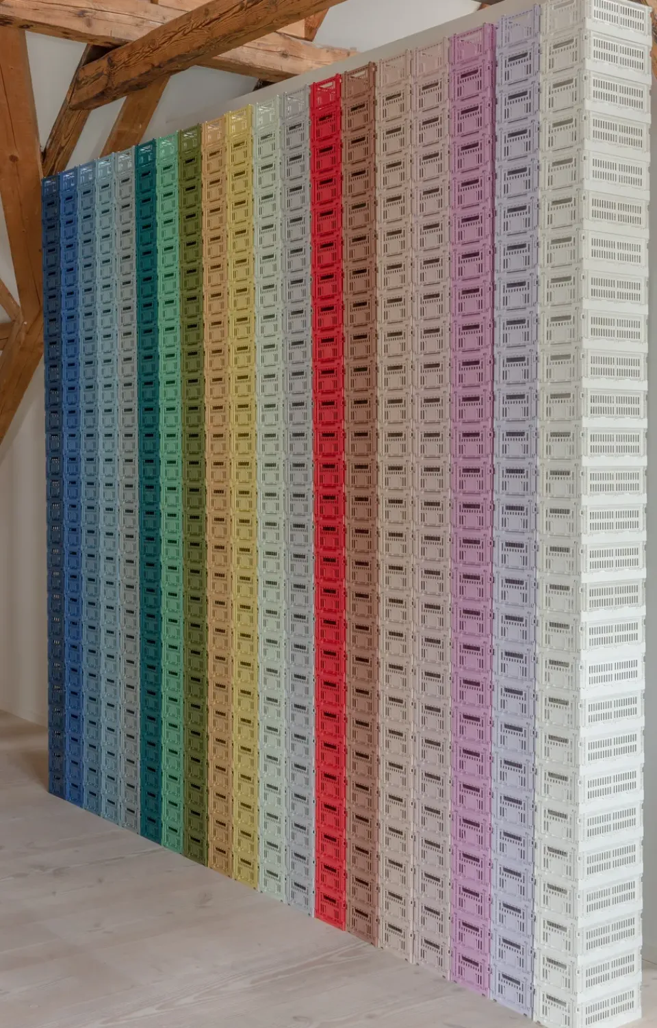 Outlet HAY Cesta Colour Crate M 26,5x34,5 cm, Powder Beige