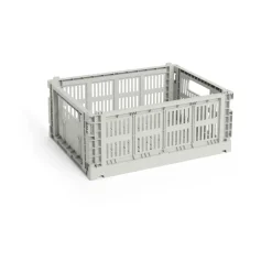 Clearance HAY Cesta Colour Crate M 26,5x34,5 cm, Grey Gris