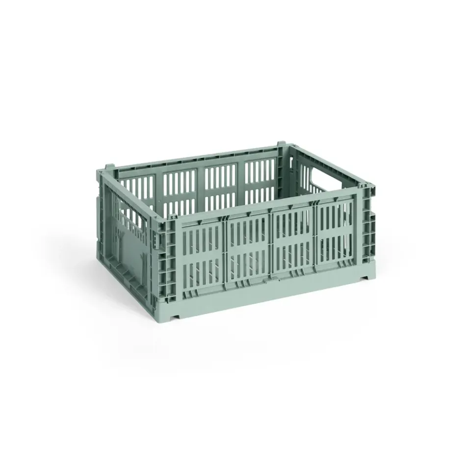 Online HAY Cesta Colour Crate M 26,5x34,5 cm, Sage green Verde