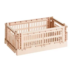 Discount HAY Cesta Colour Crate S 17x26,5 cm, Powder Beige