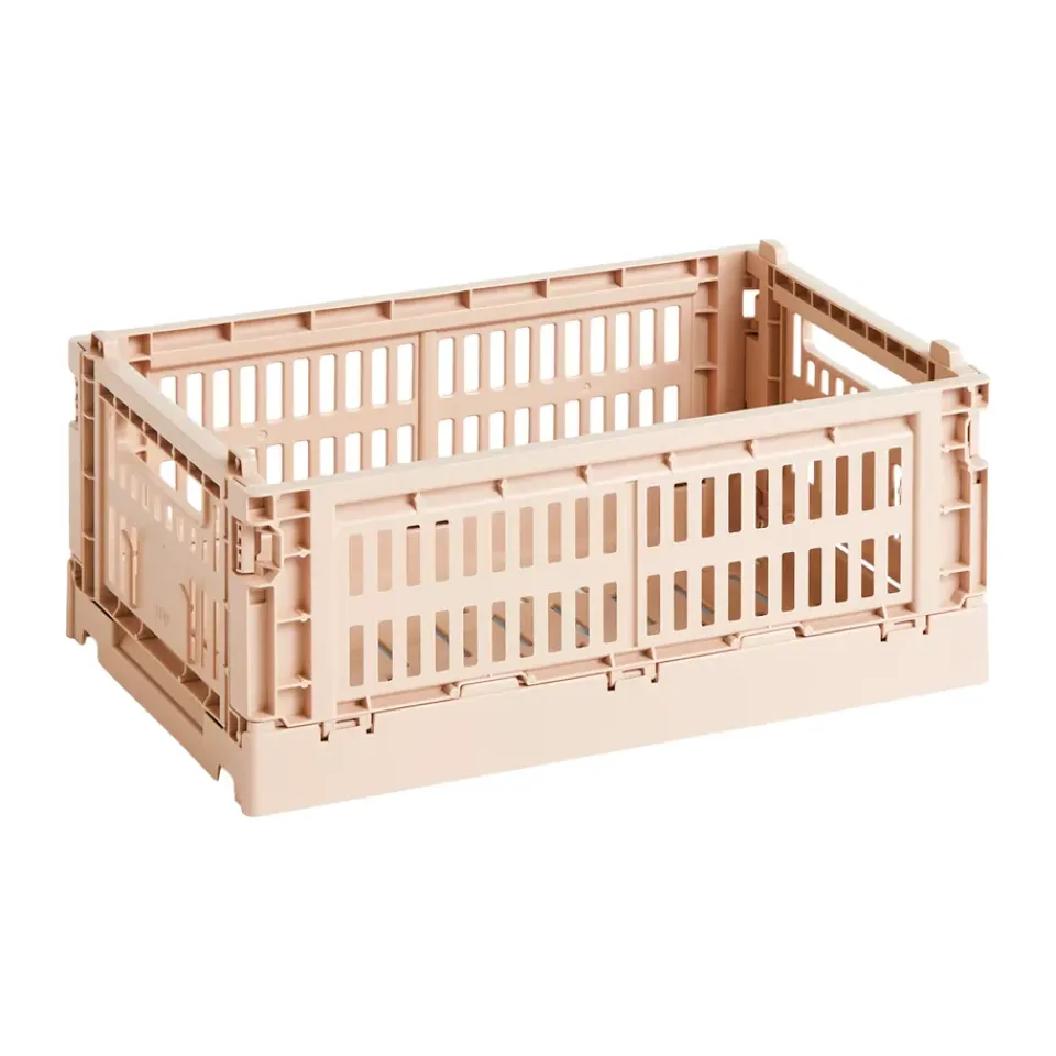 Discount HAY Cesta Colour Crate S 17x26,5 cm, Powder Beige