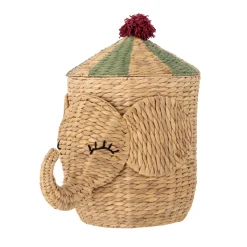 Sale Bloomingville Cesta con tapa Bobo 35x50 cm, Natural Marrón