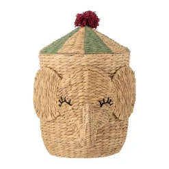 Sale Bloomingville Cesta con tapa Bobo 35x50 cm, Natural Marrón