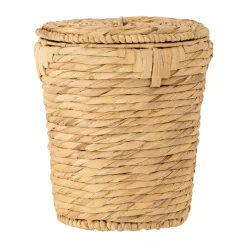 Discount Bloomingville Cesta con tapa Peri, Jacinto de agua Beige