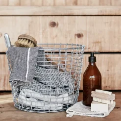 Online KORBO Cesta de alambre Bin 16, acero galvanizado Plateado