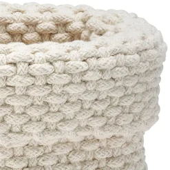 Discount Etol Design Cesta de almacenaje Rope, natural Blanco
