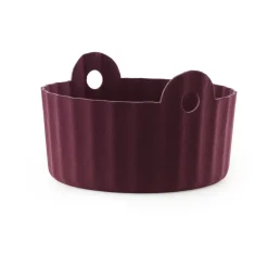 Best Normann Copenhagen Cesta de almacenamiento Colu Basket Ø44 cm, Burdeos Rojo