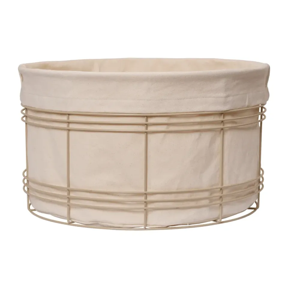 Outlet Ferm Living Cesta de almacenamiento Fio, Cashmere-natural, Ø53 × 30,2 cm Beige