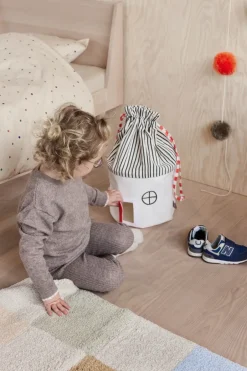 Online OYOY Cesta de almacenamiento Koya small, Cherry Red GrisRojo
