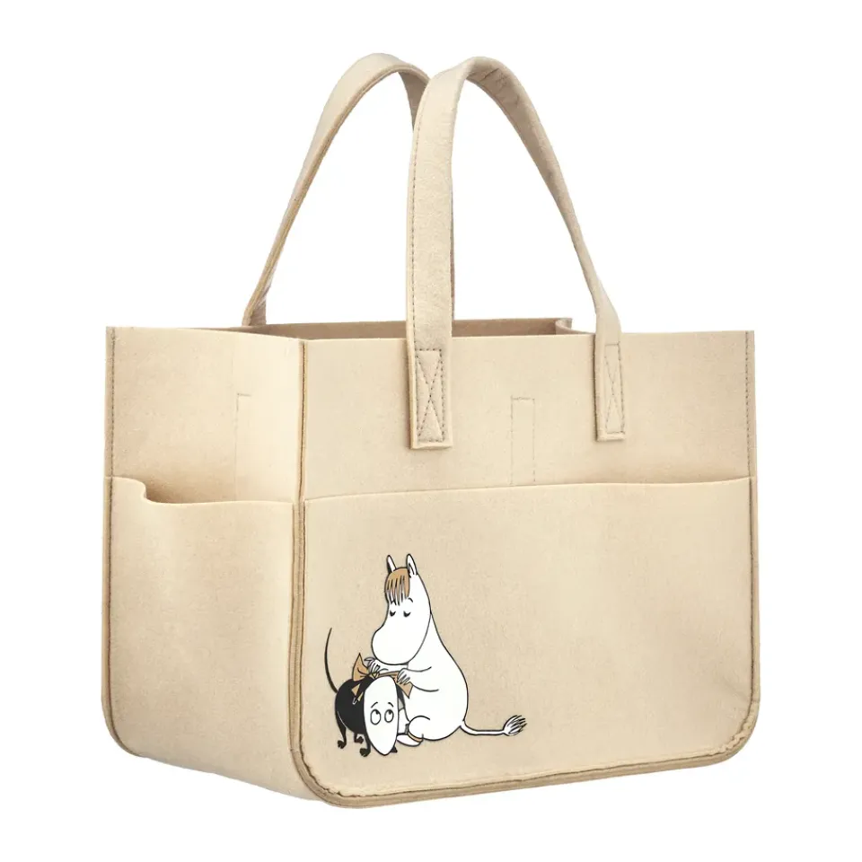 Sale Muurla Cesta de almacenamiento Mumin pets 25x40 cm, Beige