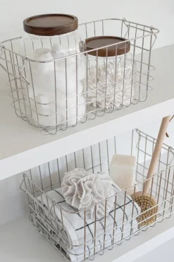 Mette Ditmer Cesta de almacenamiento Store-it medium, Chrome Plateado