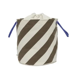 Sale OYOY Cesta de almacenamiento Sakki 54 cm, Choko MarrónBlanco