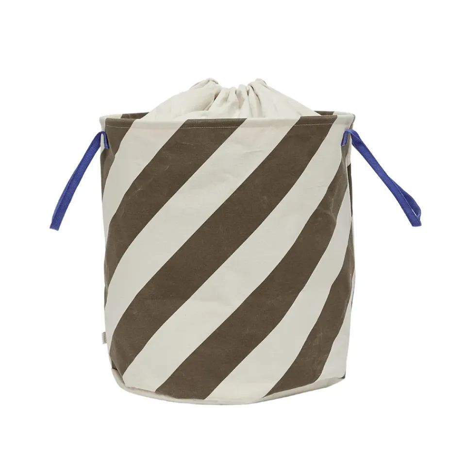 Sale OYOY Cesta de almacenamiento Sakki 54 cm, Choko MarrónBlanco