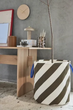 Sale OYOY Cesta de almacenamiento Sakki 54 cm, Choko MarrónBlanco