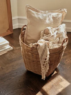 Discount Broste Copenhagen Cesta de almacenamiento Will, 65xØ65 cm Beige