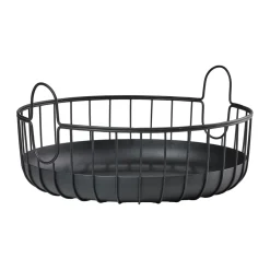 Outlet Zone Denmark Cesta Inu Ø38x18 cm, Black Negro