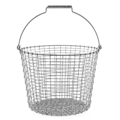 Sale KORBO Cesta metálica Bucket 24, acero resistente a los ácidos Plateado