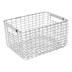 Discount KORBO Cesta Rectangular 15, acero galvanizado Plateado
