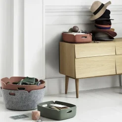 Sale Muuto Cesta Restore pequeña, dustry green ( polvo) Verde