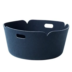 Muuto Cesta Restore, redonda, Midnight blue Azul