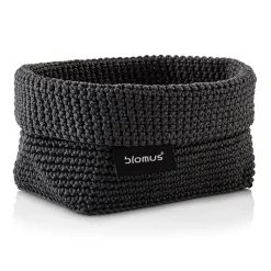Outlet Blomus Cesta textil Tela M 10x15 cm, Anthracite Gris