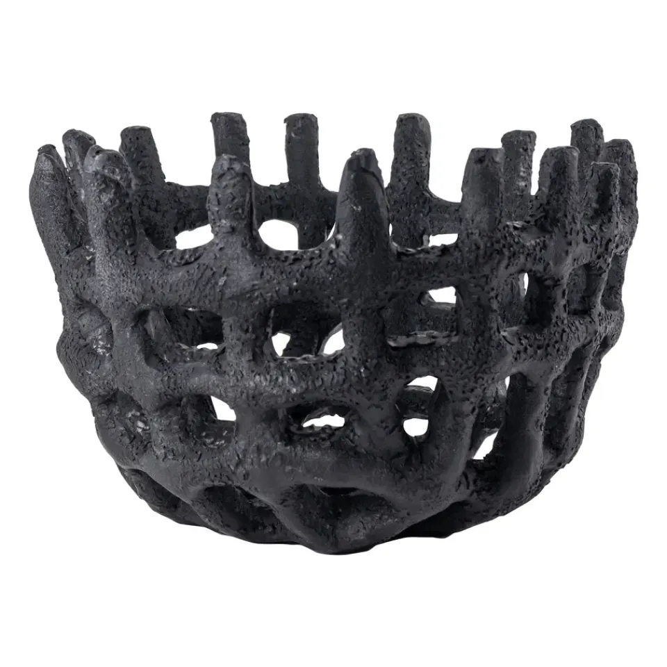 Best Mette Ditmer Cesta trenzada Art Piece, Black Negro