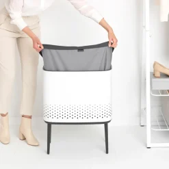 Outlet Brabantia Cesto de la ropa Bo 60 L, Blanco
