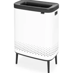 Brabantia Cesto de la ropa Bo high 2x45 L, Blanco