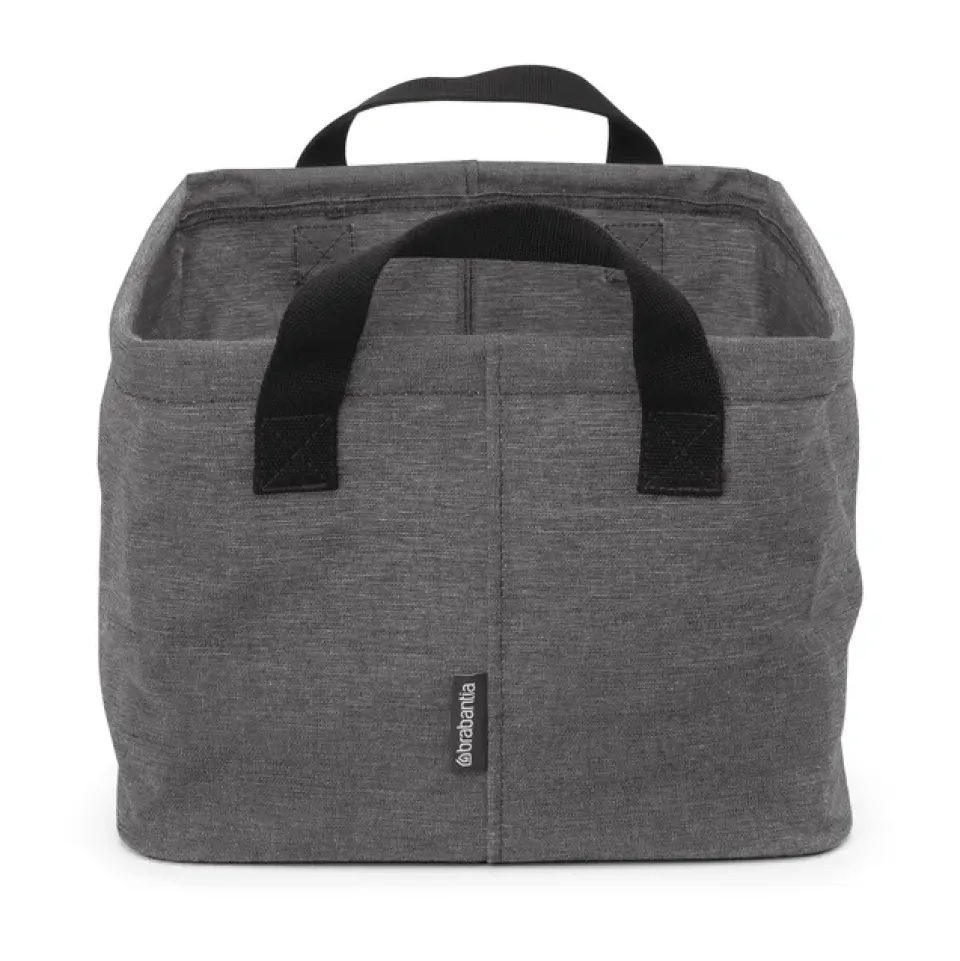 New Brabantia Cesto de ropa plegable 35 L, Pepper Black Negro