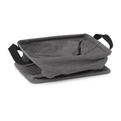 New Brabantia Cesto de ropa plegable 35 L, Pepper Black Negro