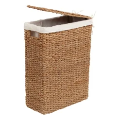 Dixie Cesto de ropa trenzado Esther crudo, 58 cm BeigeBlanco