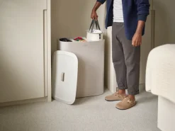 New Joseph Joseph Cesto para ropa Tota Trio 90 L, Crudo Beige